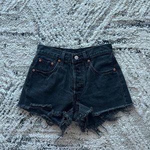 Levi’s Original 501 black denim shorts